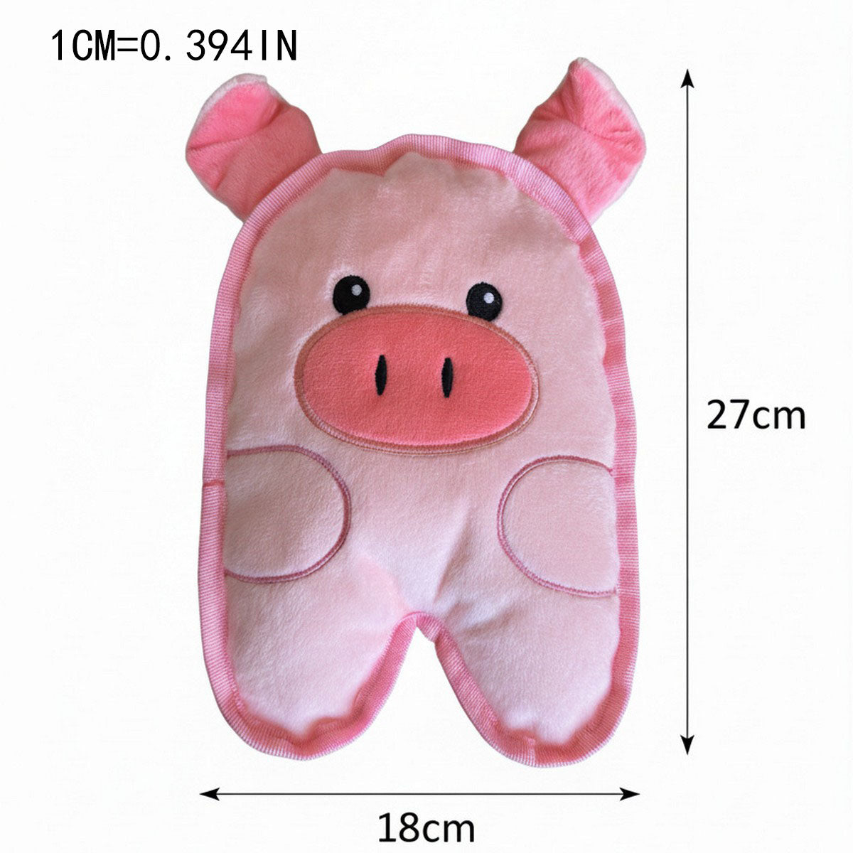 Soft Durable Pink Pig Dog Toy_CWMM13356