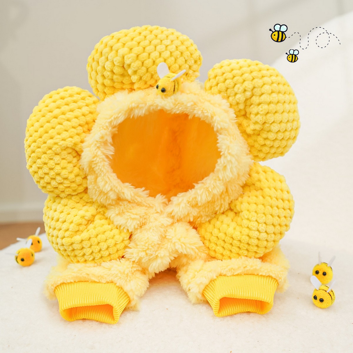 Sunflower Pet Hoodie – Warm Funny Dog Cat Wear_CWMM11155