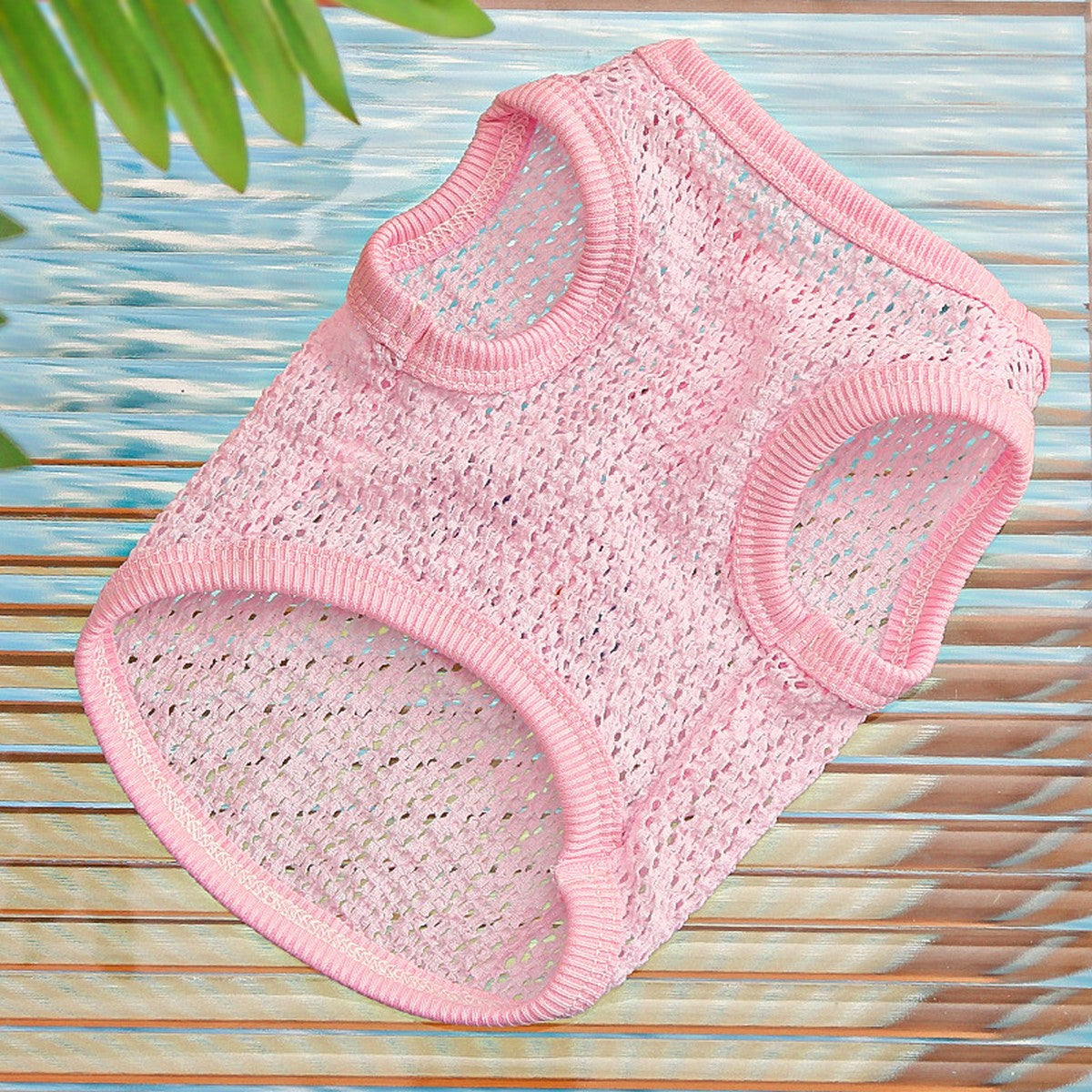 Mesh Pet Vest – Breathable Stretch Summer Top_CWMM11229