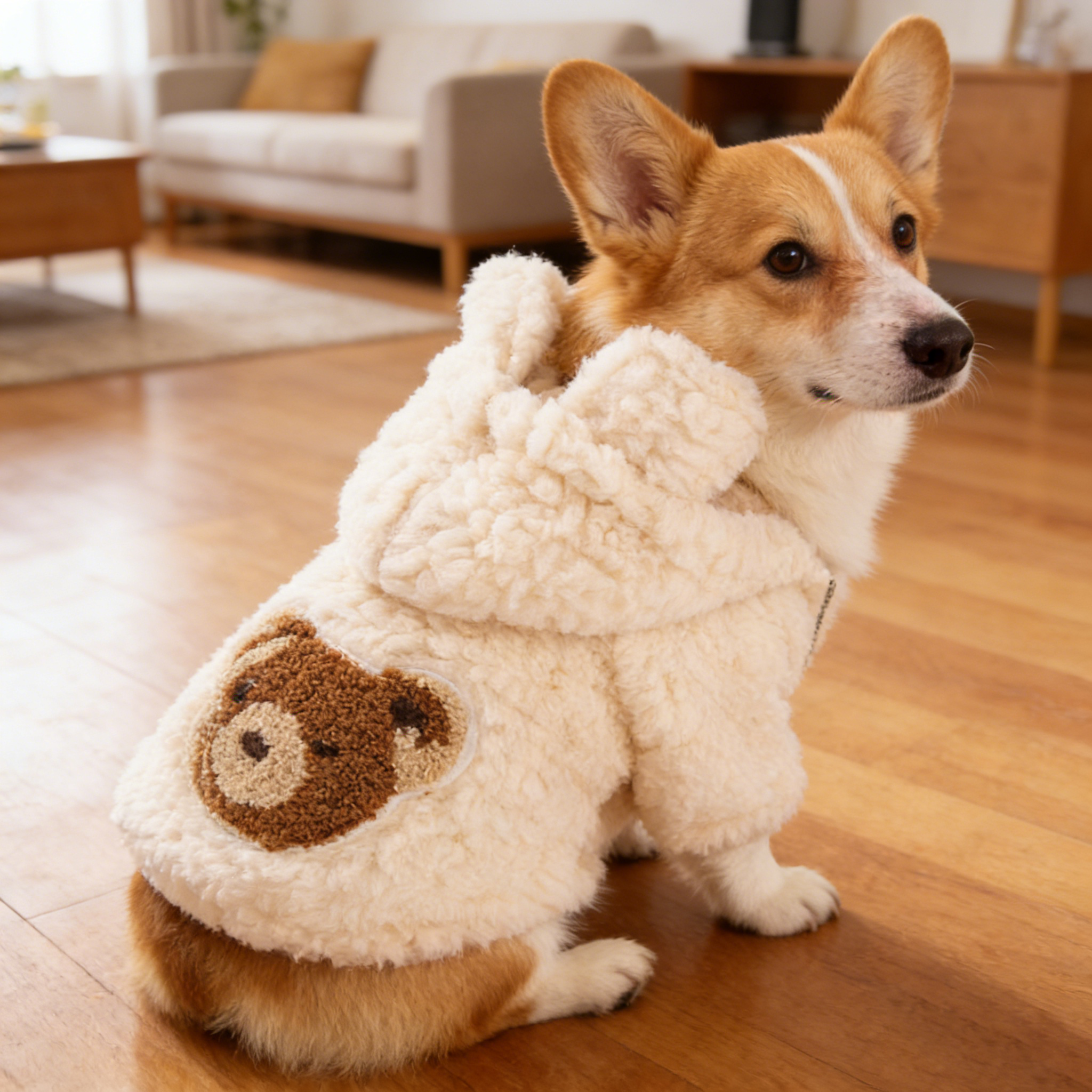 Pet Winter Hoodie for Small Dogs Cats_CWMM12741