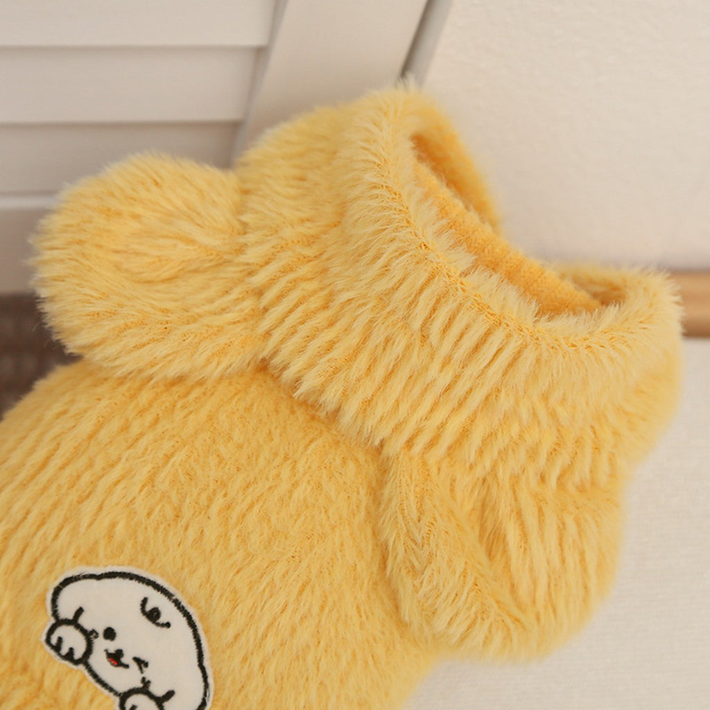 Faux Mink Pet Hoodie Vest for Dogs & Cats_CWMM11182