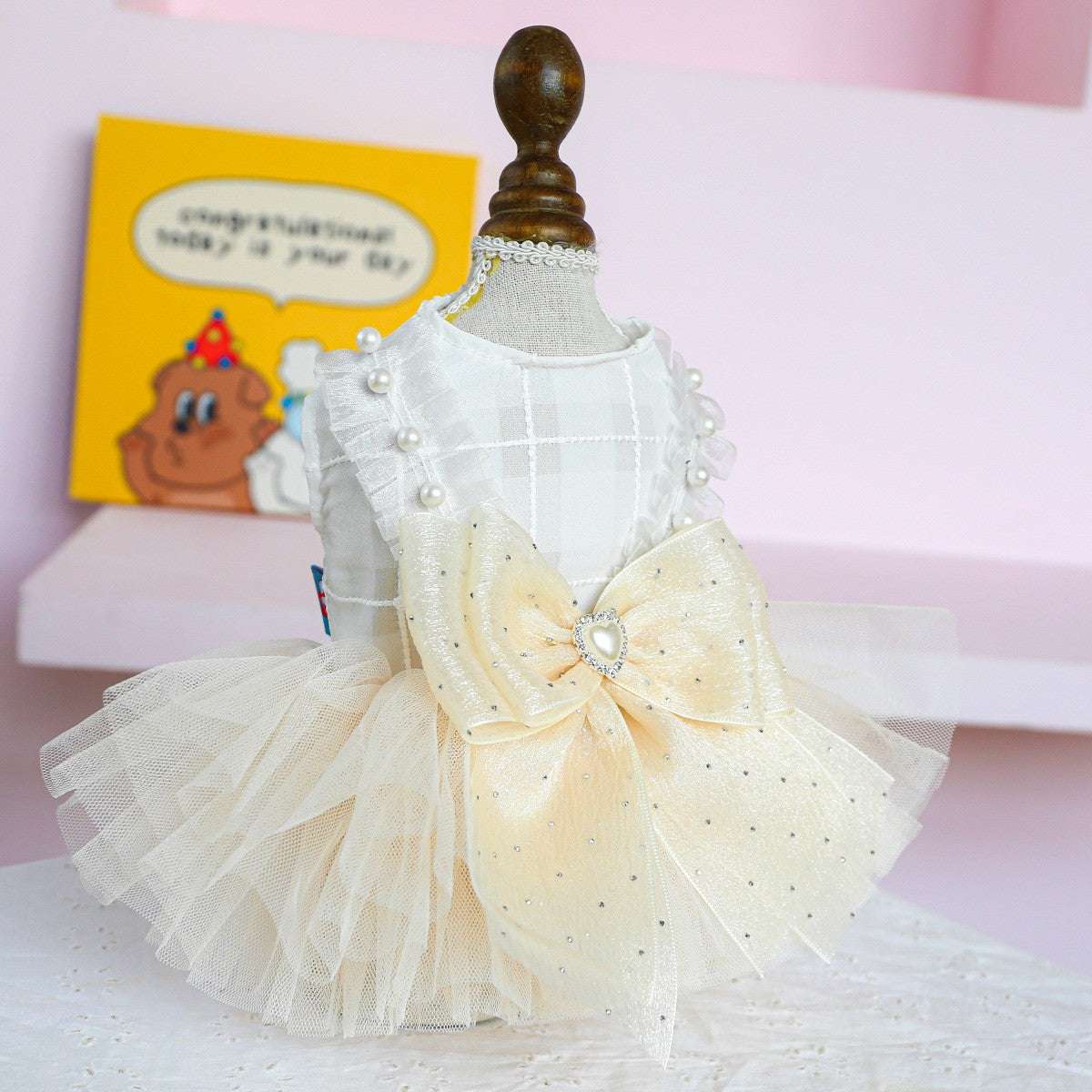 Pet Cozy Sissi Princess Wedding Skirt Dress_CWMM13041