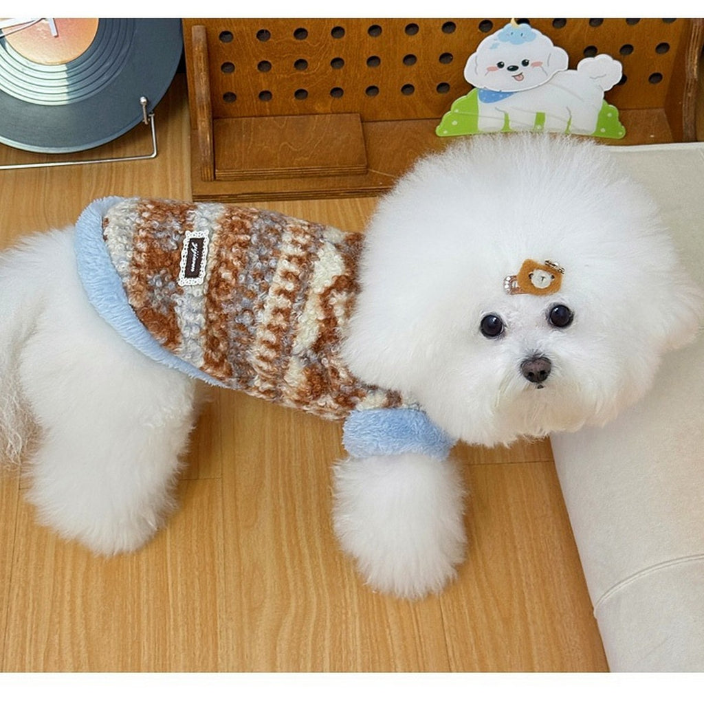 Warm Turtleneck Dog Vest Teddy Bichon Cat_CWMM12276
