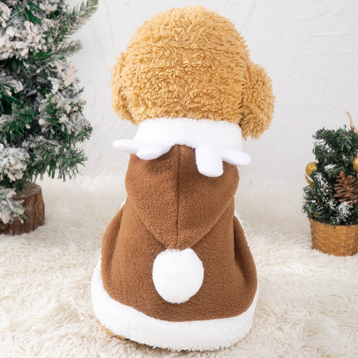 Small Dog Cat Cosplay Reindeer Costume_CWMM12879