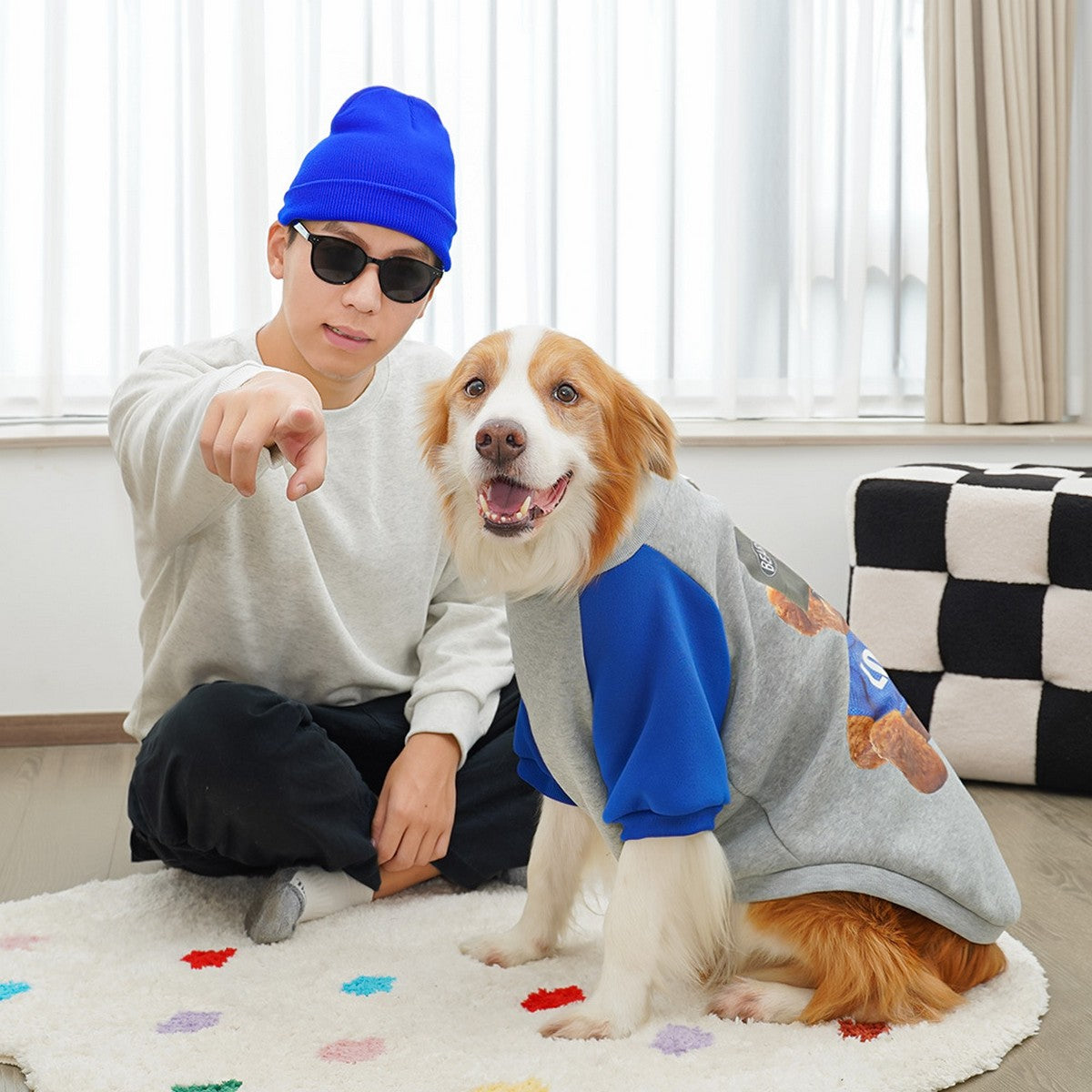 Fleece Pet Hoodie – Warm Winter Dog Cat Clothes_CWMM11162