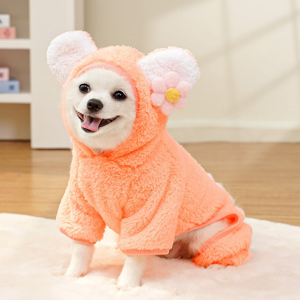 Warm Panda Pet Outfit – Cute Fleece Jumpsuit_CWMM11168