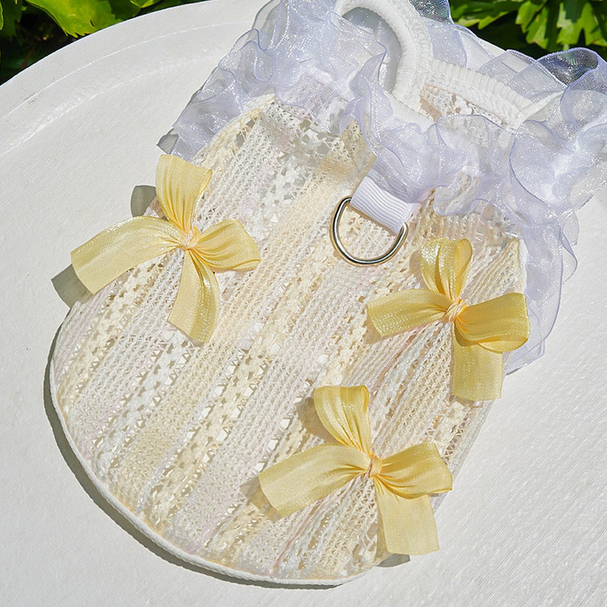 Lace Pet Vest – Hollow Ruffle Summer Cami_CWMM11167