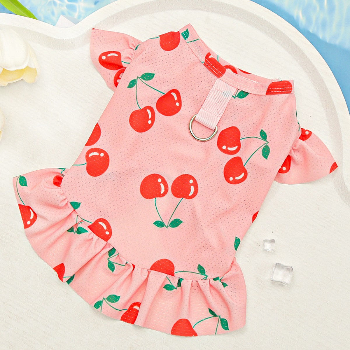 Summer Pet Dress – Ice Silk Cool Floral Outfit_CWMM11118