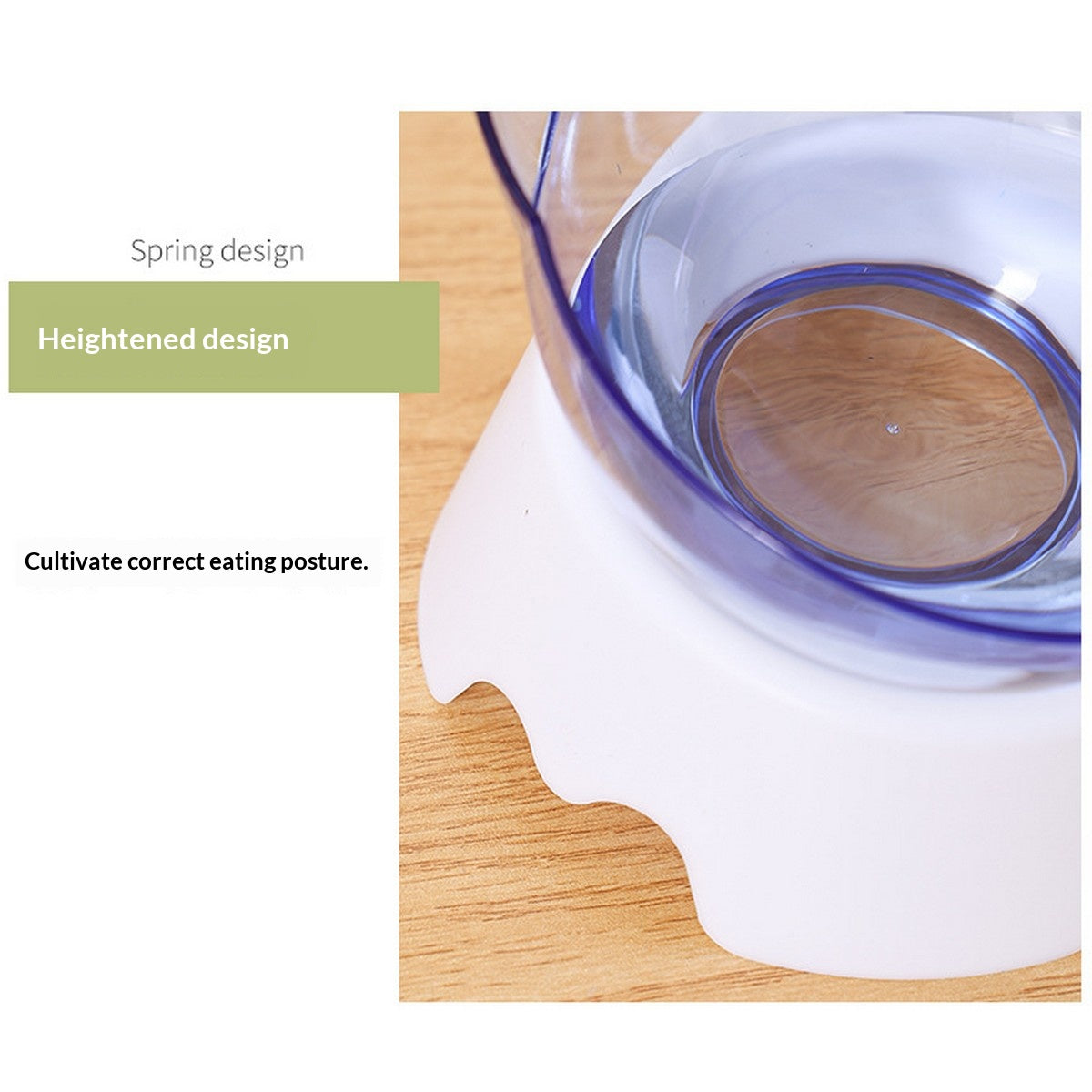 Elevated Plastic Cat and Dog Double Feeding Bowl_CWMM13011
