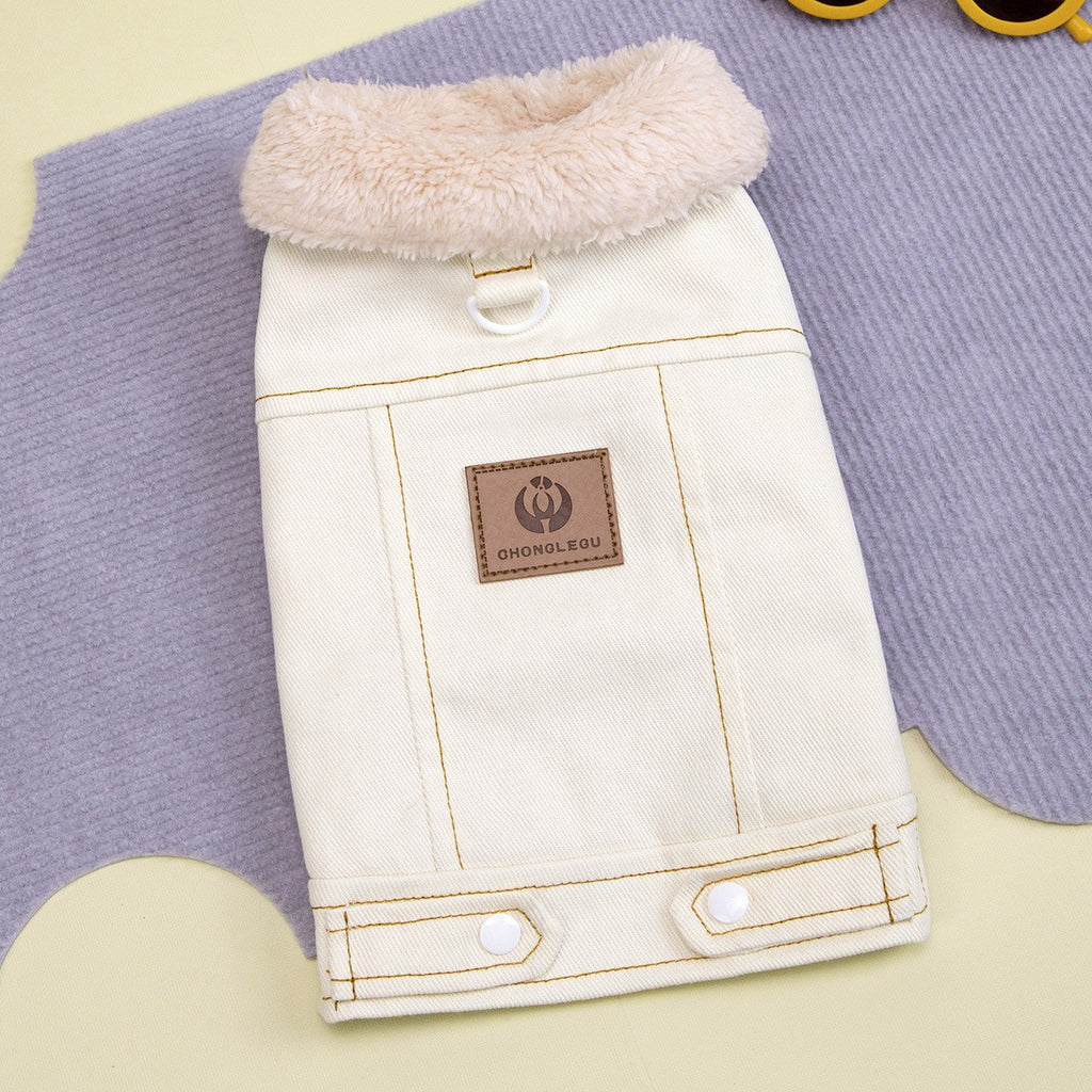 Winter Sherpa Dog Vest with Leash Ring_CWMM12233