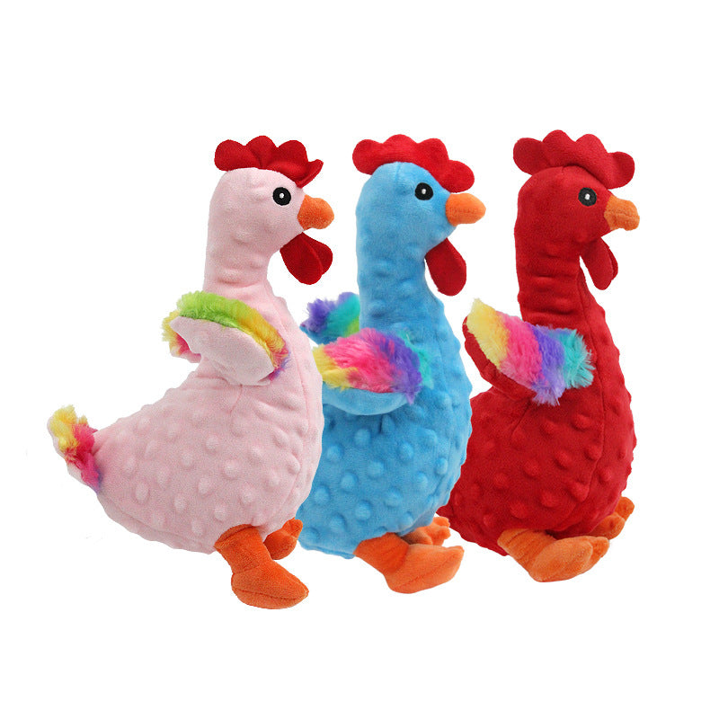 Interactive Rooster Plush Chew Toy_CWMM13306