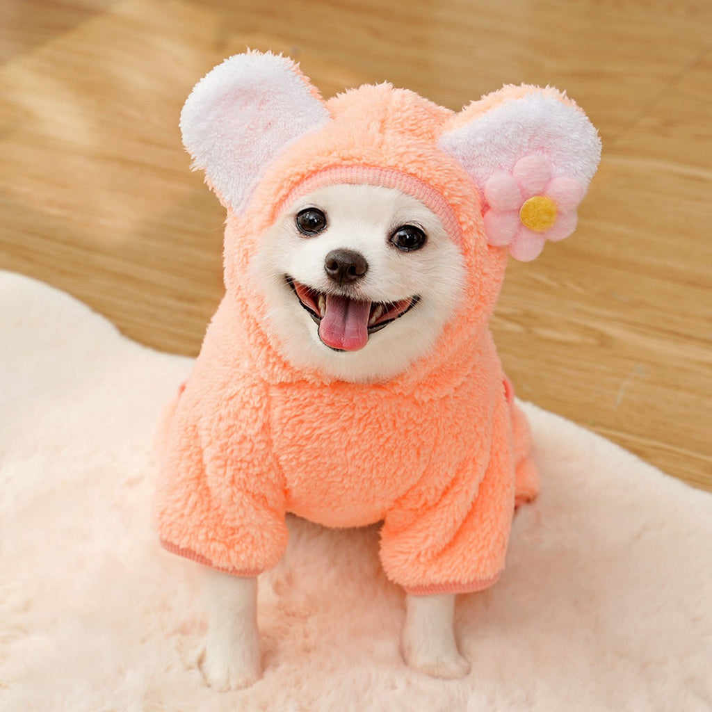 Warm Panda Pet Outfit – Cute Fleece Jumpsuit_CWMM11168