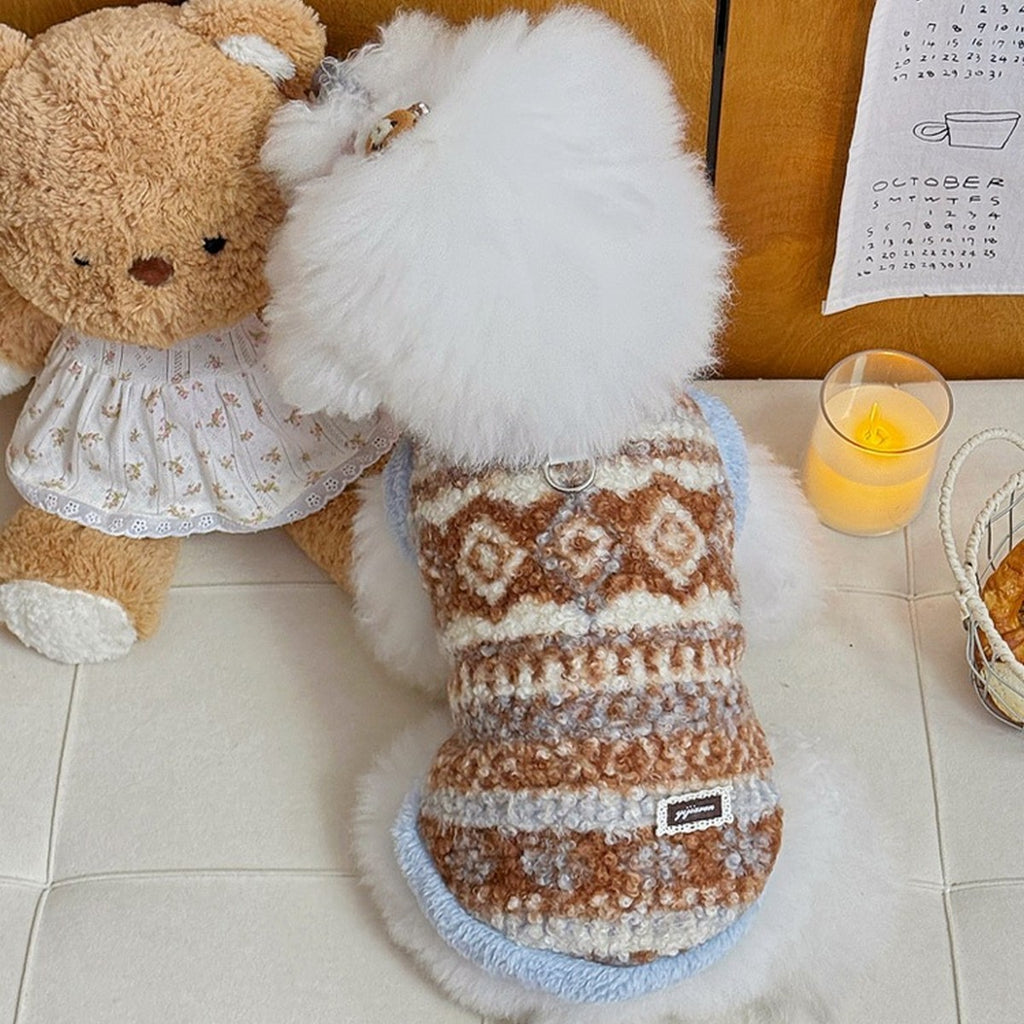 Warm Turtleneck Dog Vest Teddy Bichon Cat_CWMM12276