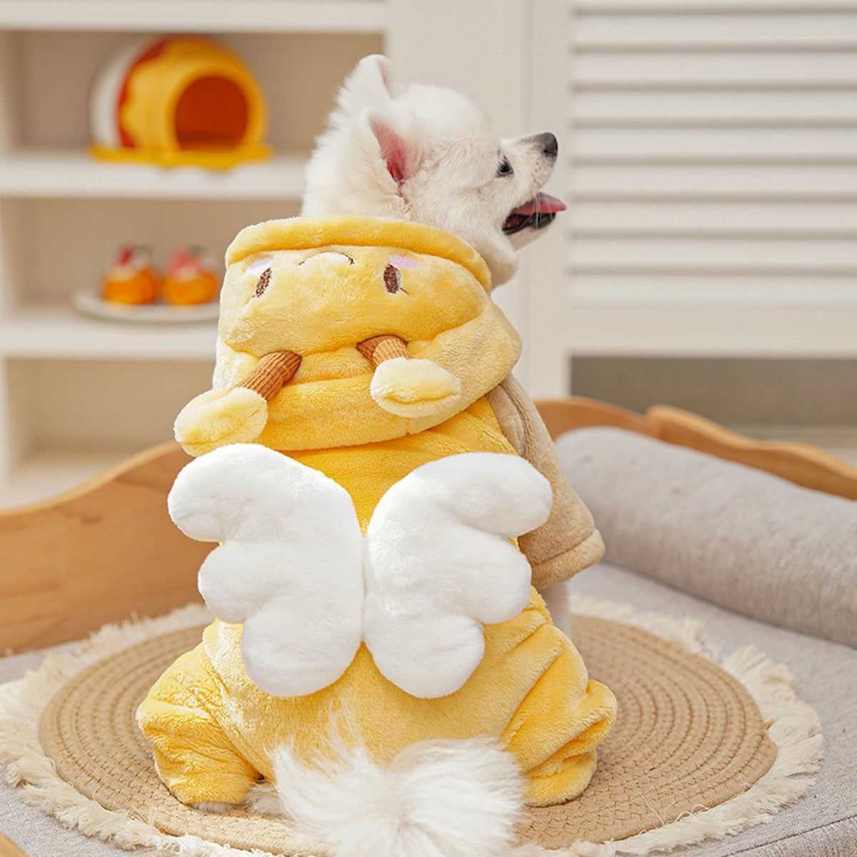 Flannel Pet Jumpsuit – Warm Dog Cat Outfit_CWMM11302