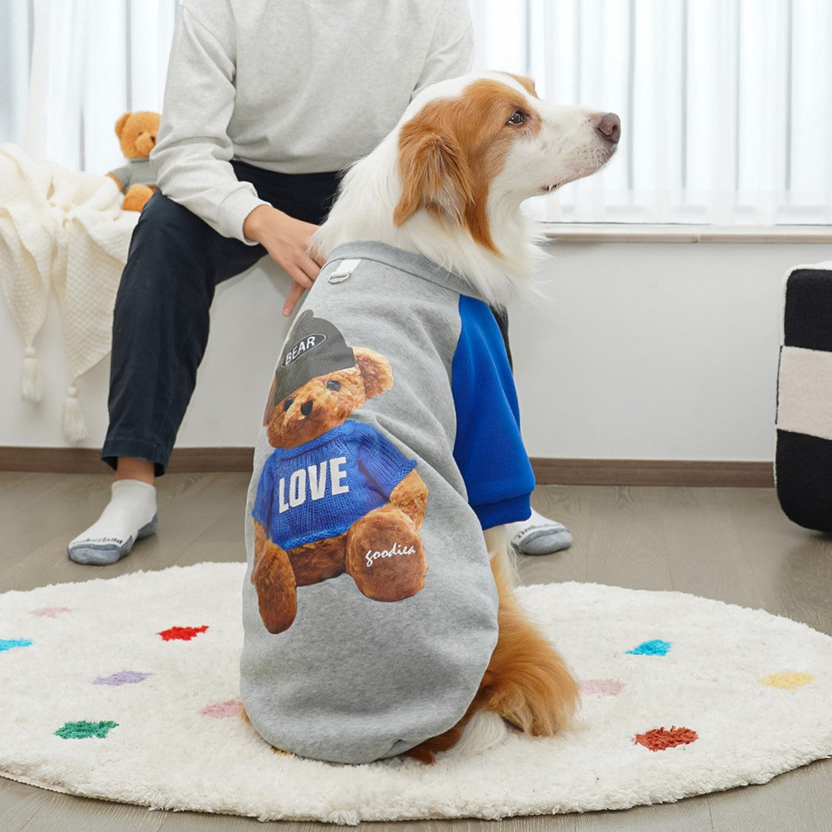 Fleece Pet Hoodie – Warm Winter Dog Cat Clothes_CWMM11162