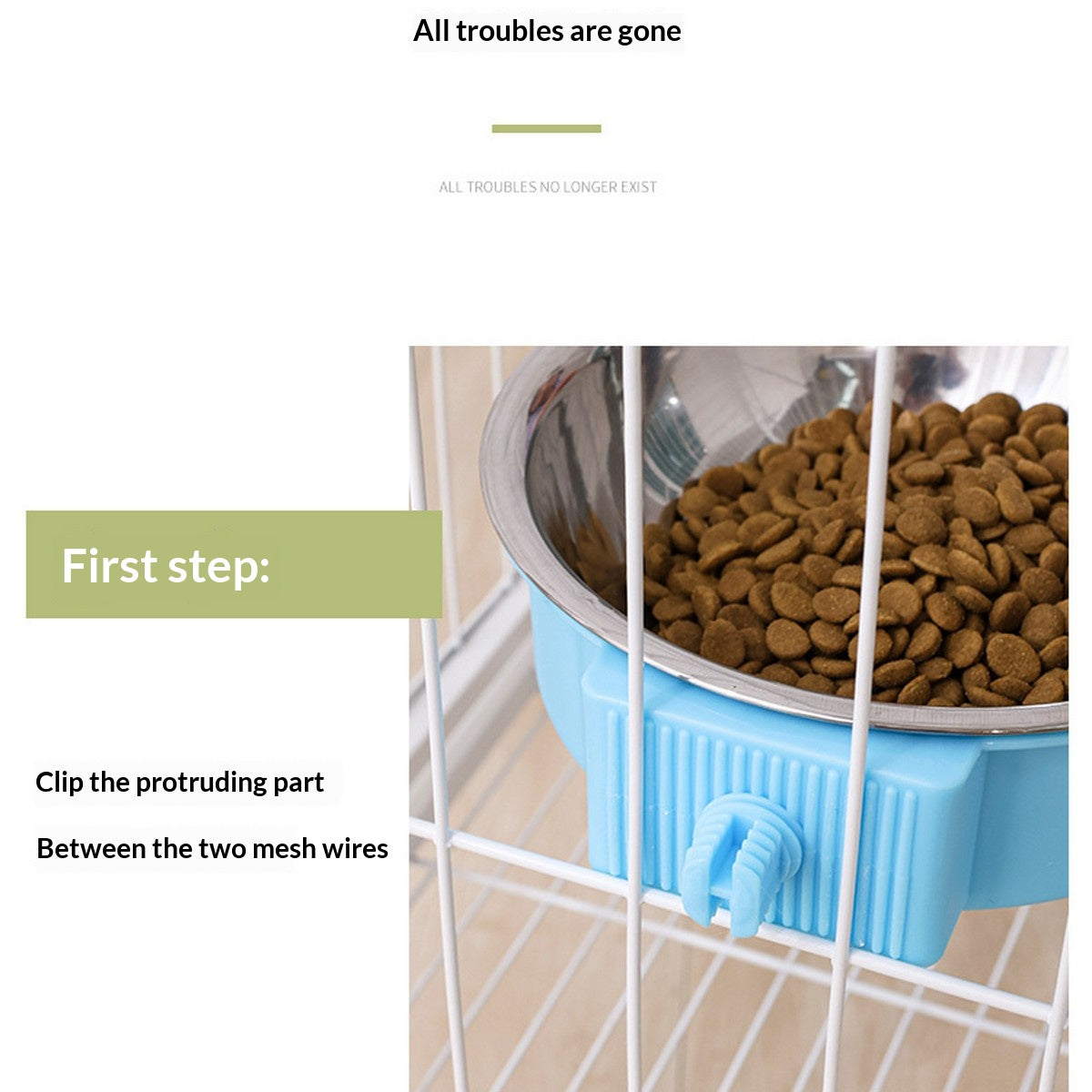Thickened Fixed Hanging Stainless Steel Pet Bowl_CWMM13009