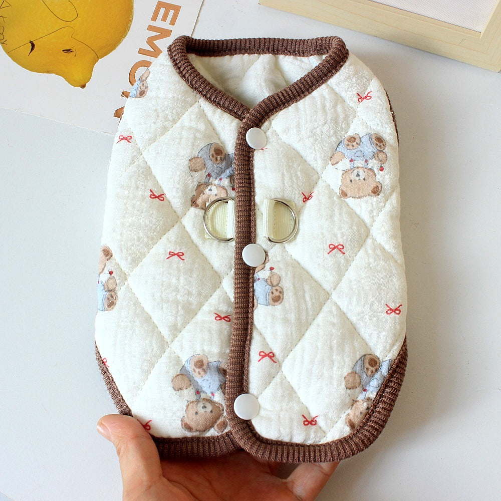 Warm Winter Dog Cotton Vest for Small Pets_CWMM12202