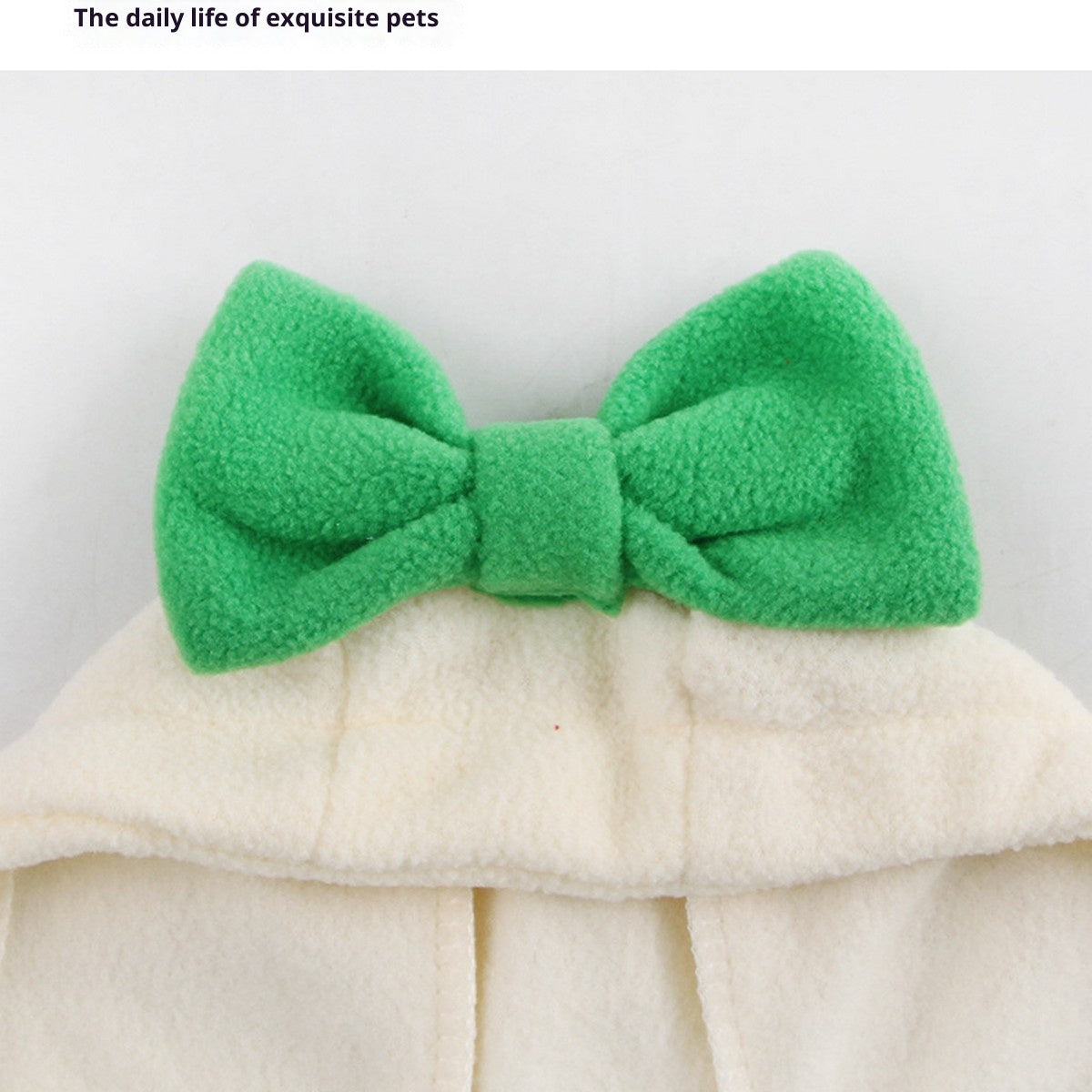 Christmas Pet Hat – Plush Bow Hat & Scarf Set_CWMM11342