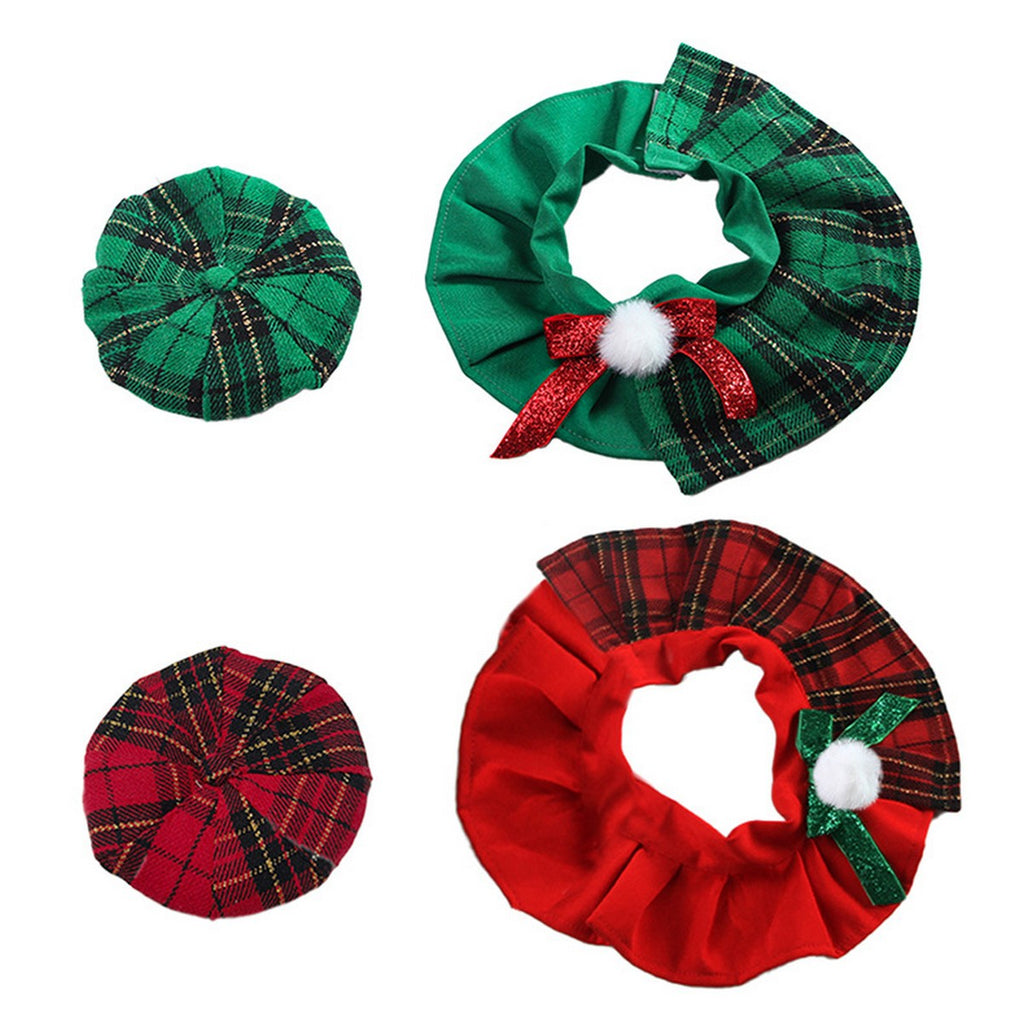 Christmas Cat Hat & Scarf – Holiday Pet Outfit_CWMM11336