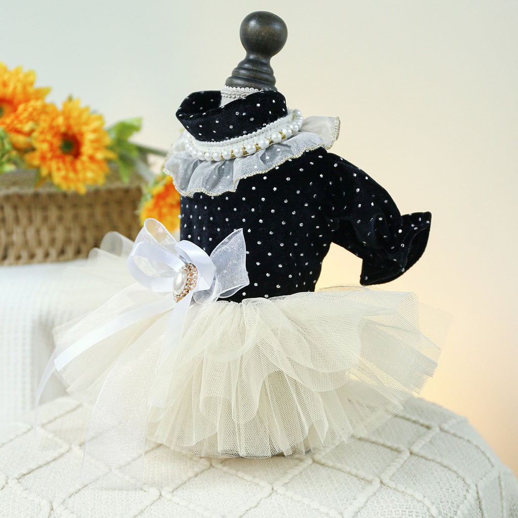 Cute Pet Princess Dress Tulle Lace Skirt_CWMM13013