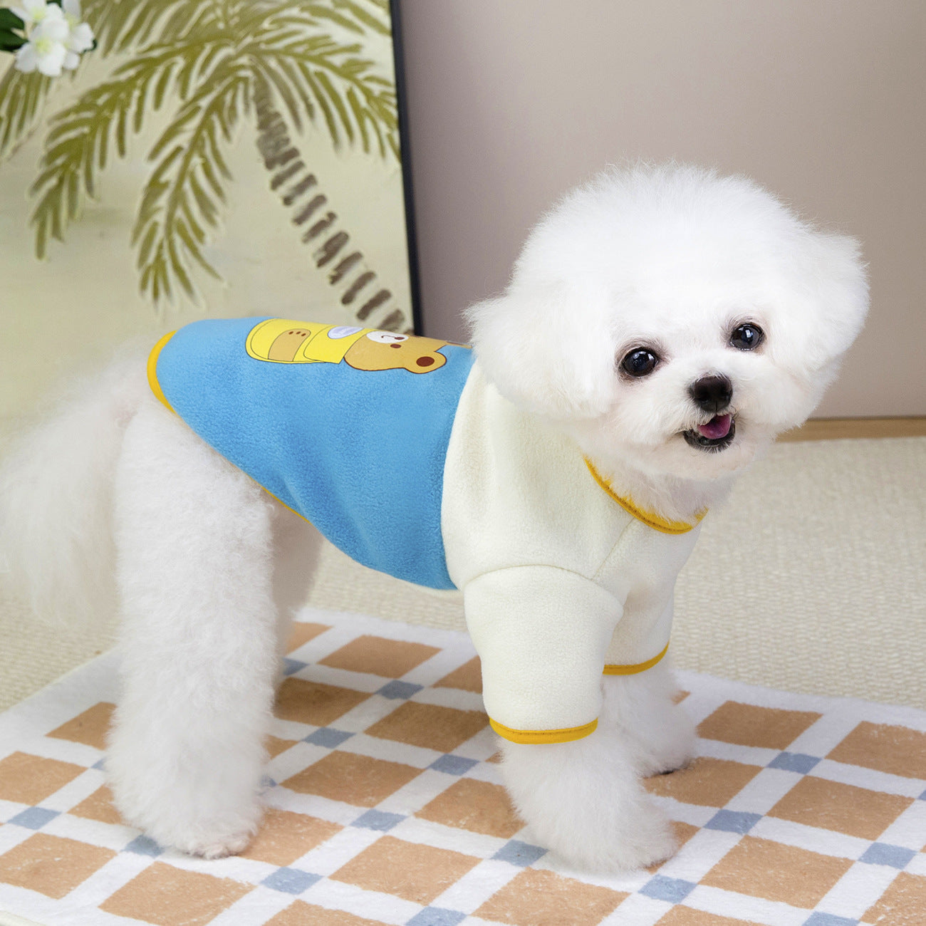 Cute Fleece Dog Vest for Small Dogs_CWMM12199