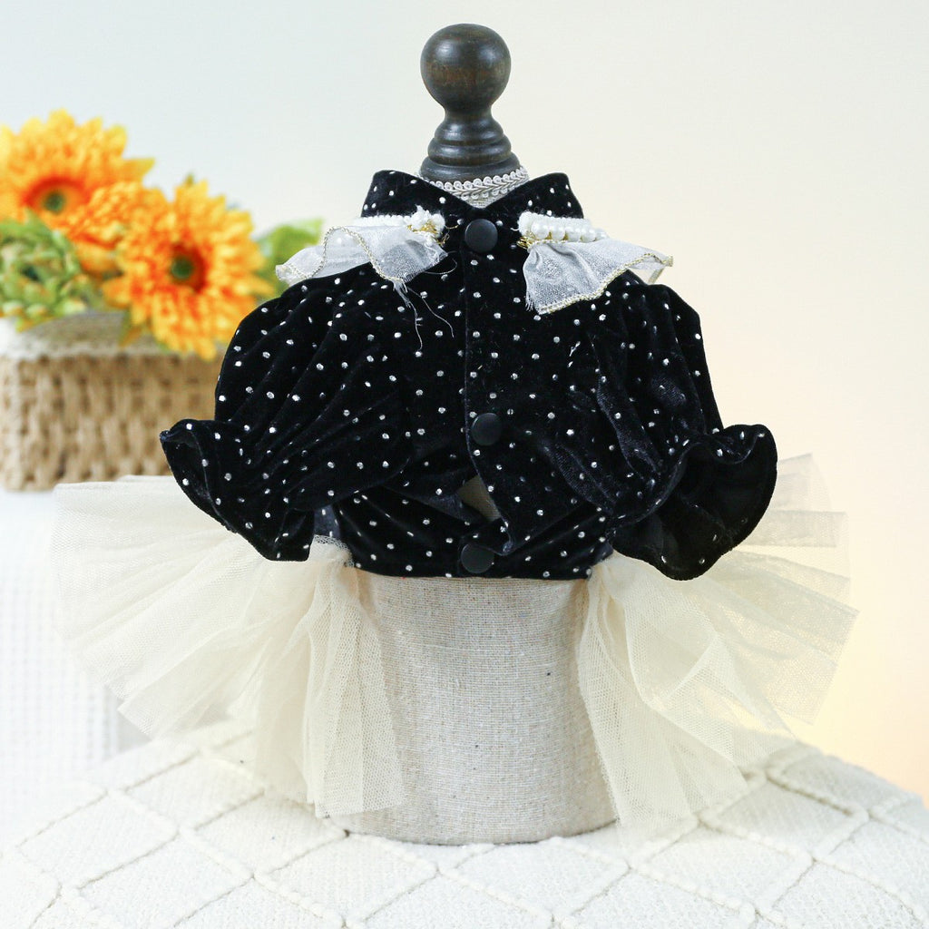 Cute Pet Princess Dress Tulle Lace Skirt_CWMM13013