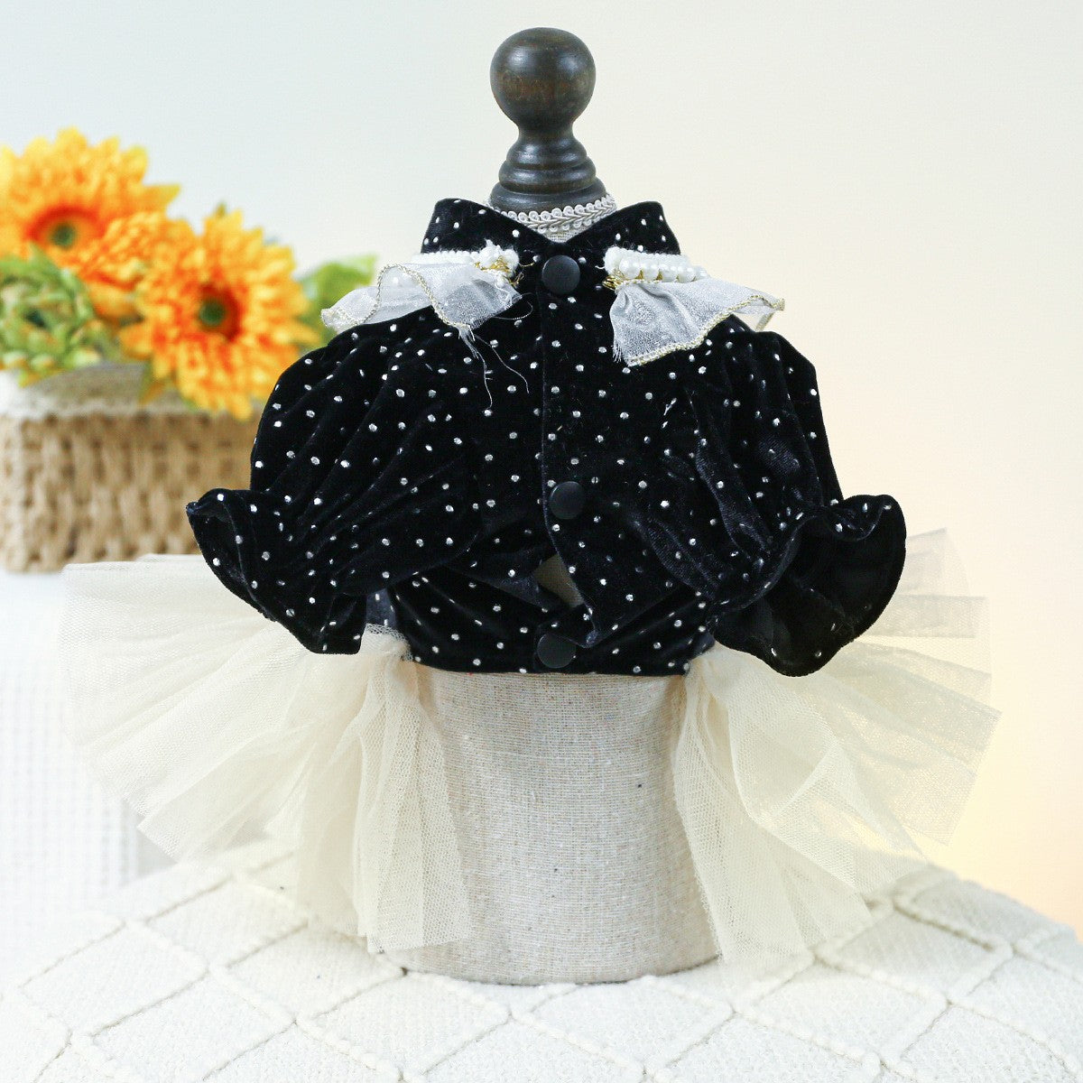 Cute Pet Princess Dress Tulle Lace Skirt_CWMM13013