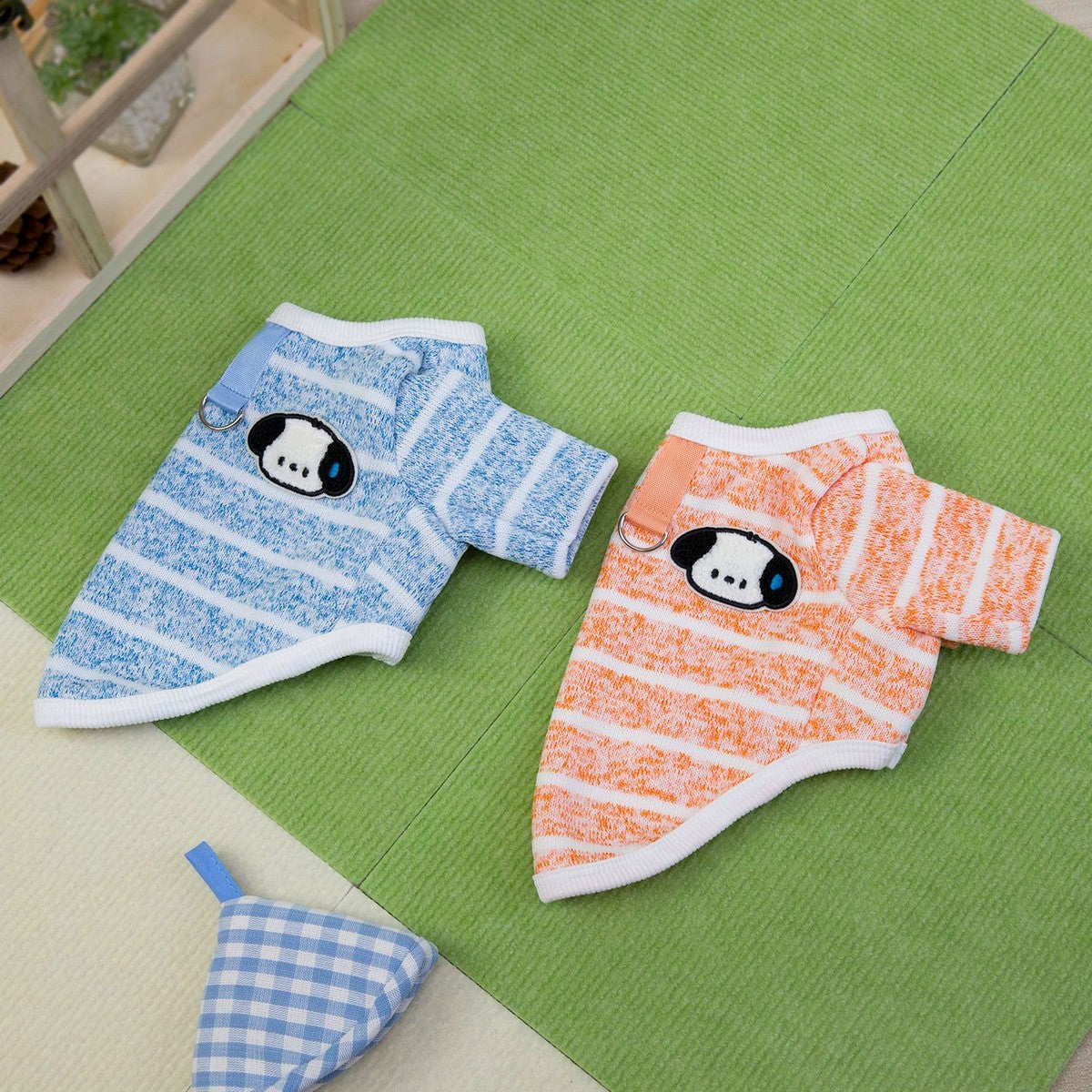 Pet Winter Knitted Hoodie with Leash Ring_CWMM12229