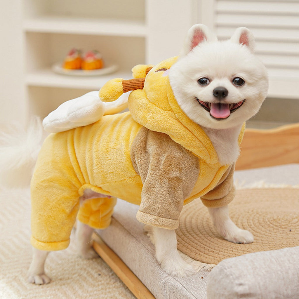 Flannel Pet Jumpsuit – Warm Dog Cat Outfit_CWMM11302