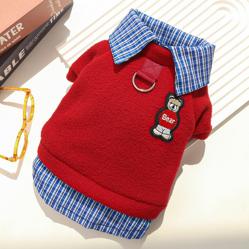 Miu Style Pet Fleece Top – Cozy Winter Outfit_CWMM11068