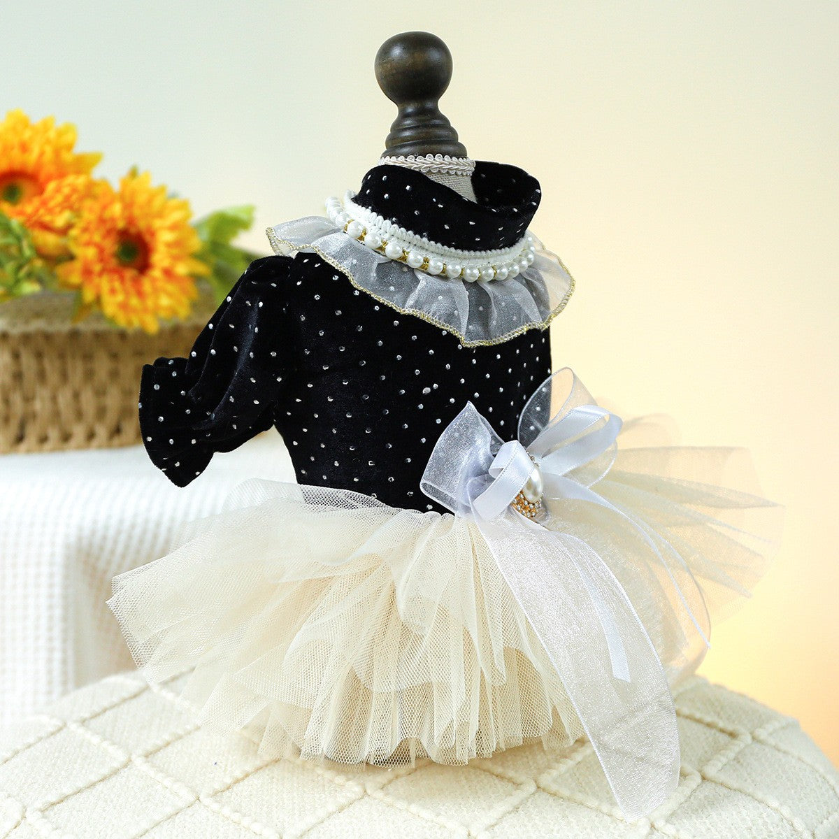 Cute Pet Princess Dress Tulle Lace Skirt_CWMM13013