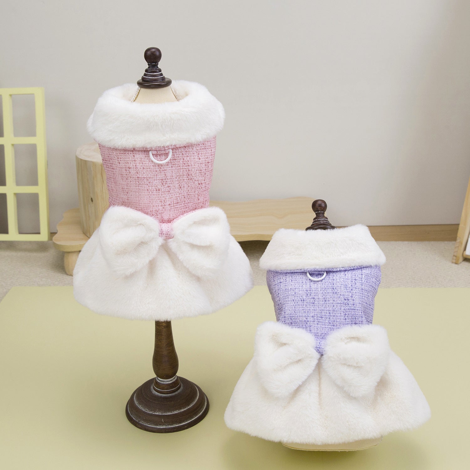 Teddy Bichon Dog Winter Princess Dress_CWMM12201