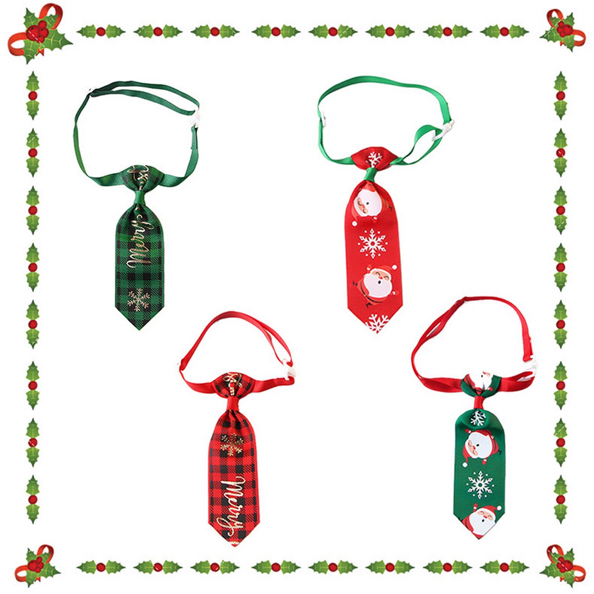 Pet Necktie – Christmas Dog Cat Accessories_CWMM11329