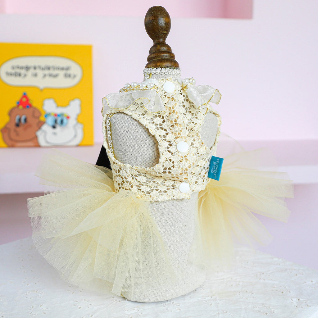 Pet Cozy Sissi Princess Wedding Skirt Dress_CWMM13041