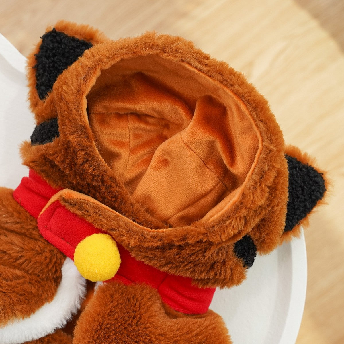 Tiger Plush Pet Cape – Warm Winter Cloak_CWMM11164