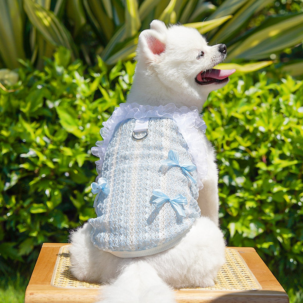 Lace Pet Vest – Hollow Ruffle Summer Cami_CWMM11167