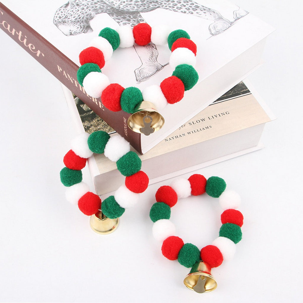 Christmas Pet Collar – Bell Pom Pom Decoration_CWMM11330