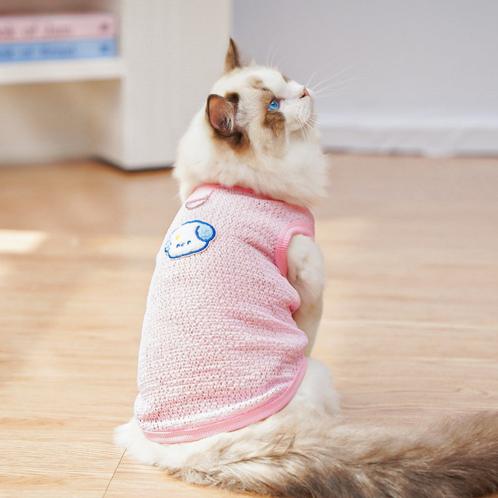 Mesh Pet Vest – Breathable Stretch Summer Top_CWMM11229