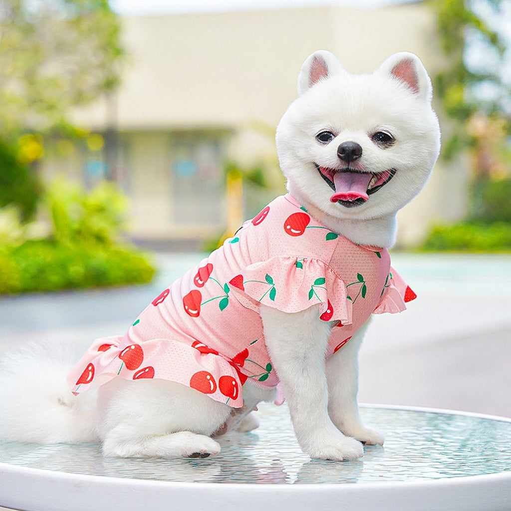 Summer Pet Dress – Ice Silk Cool Floral Outfit_CWMM11118