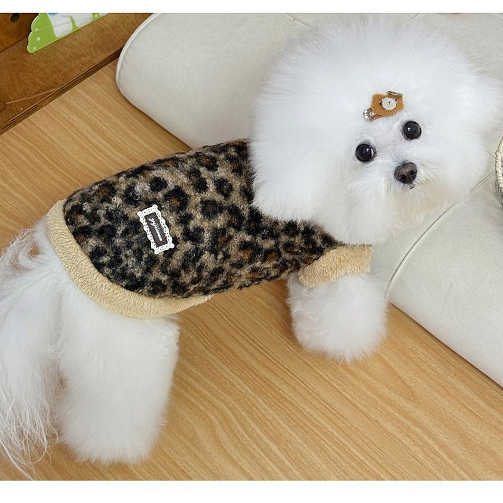 Warm Turtleneck Dog Vest Teddy Bichon Cat_CWMM12276