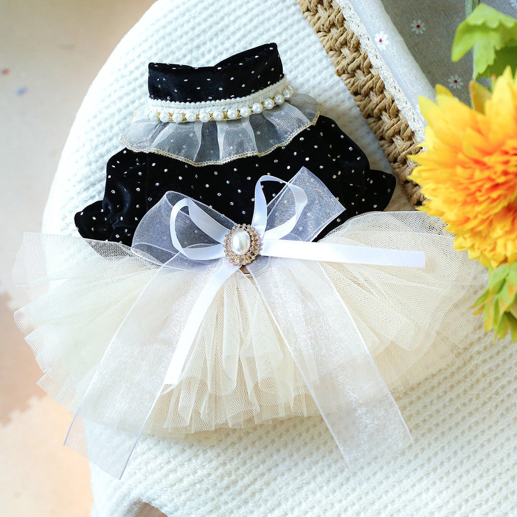 Cute Pet Princess Dress Tulle Lace Skirt_CWMM13013