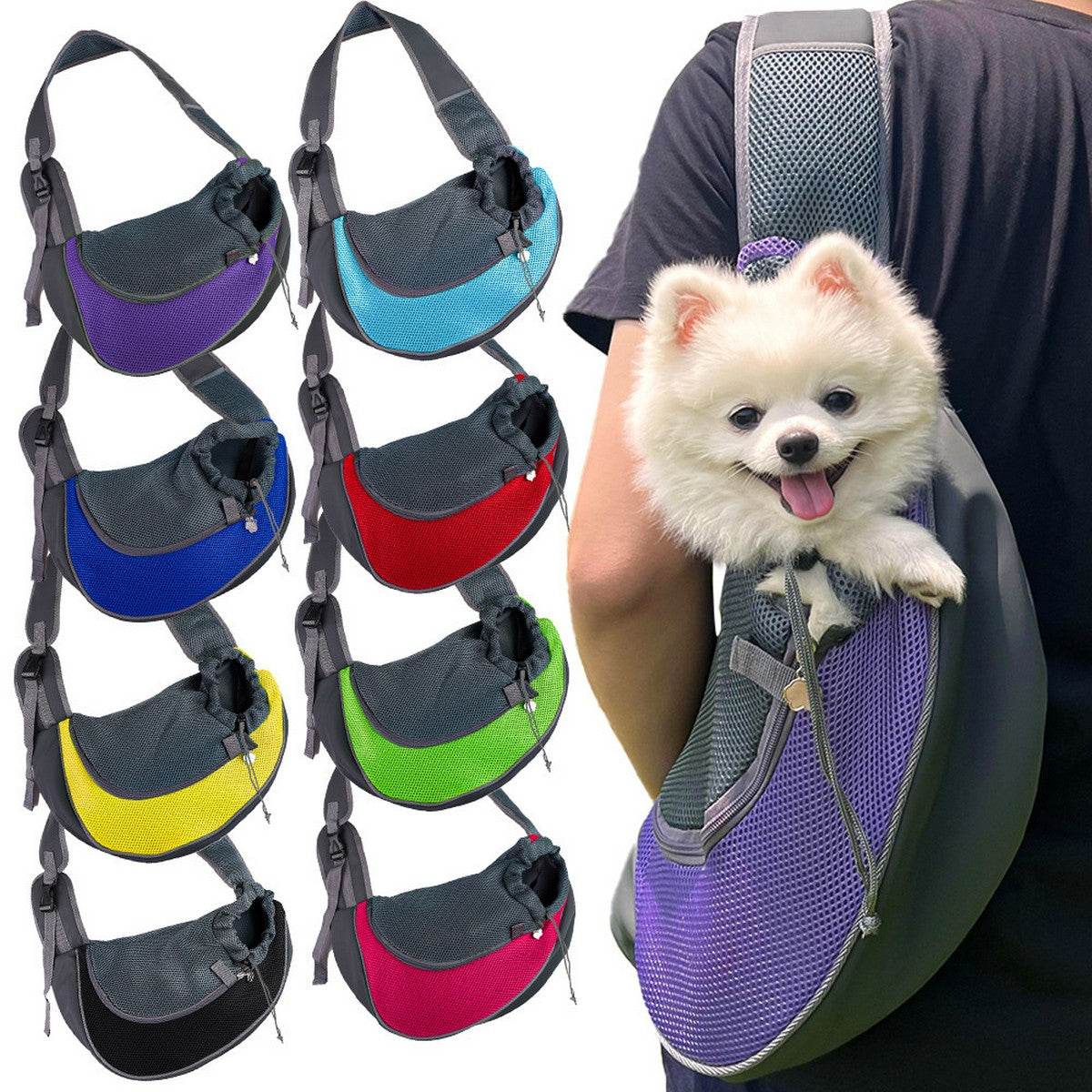 Breathable Mesh Cat & Dog Carrier_CWMM11133