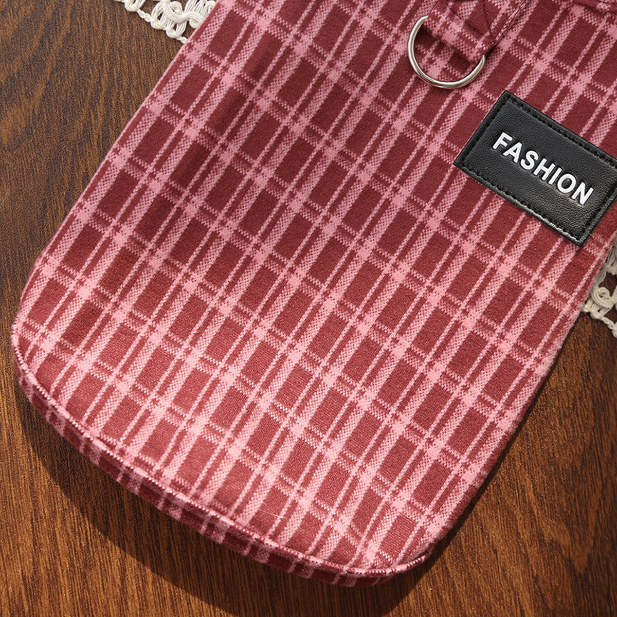 Plush Checkered Dog Turtleneck Outfit_CWMM11134