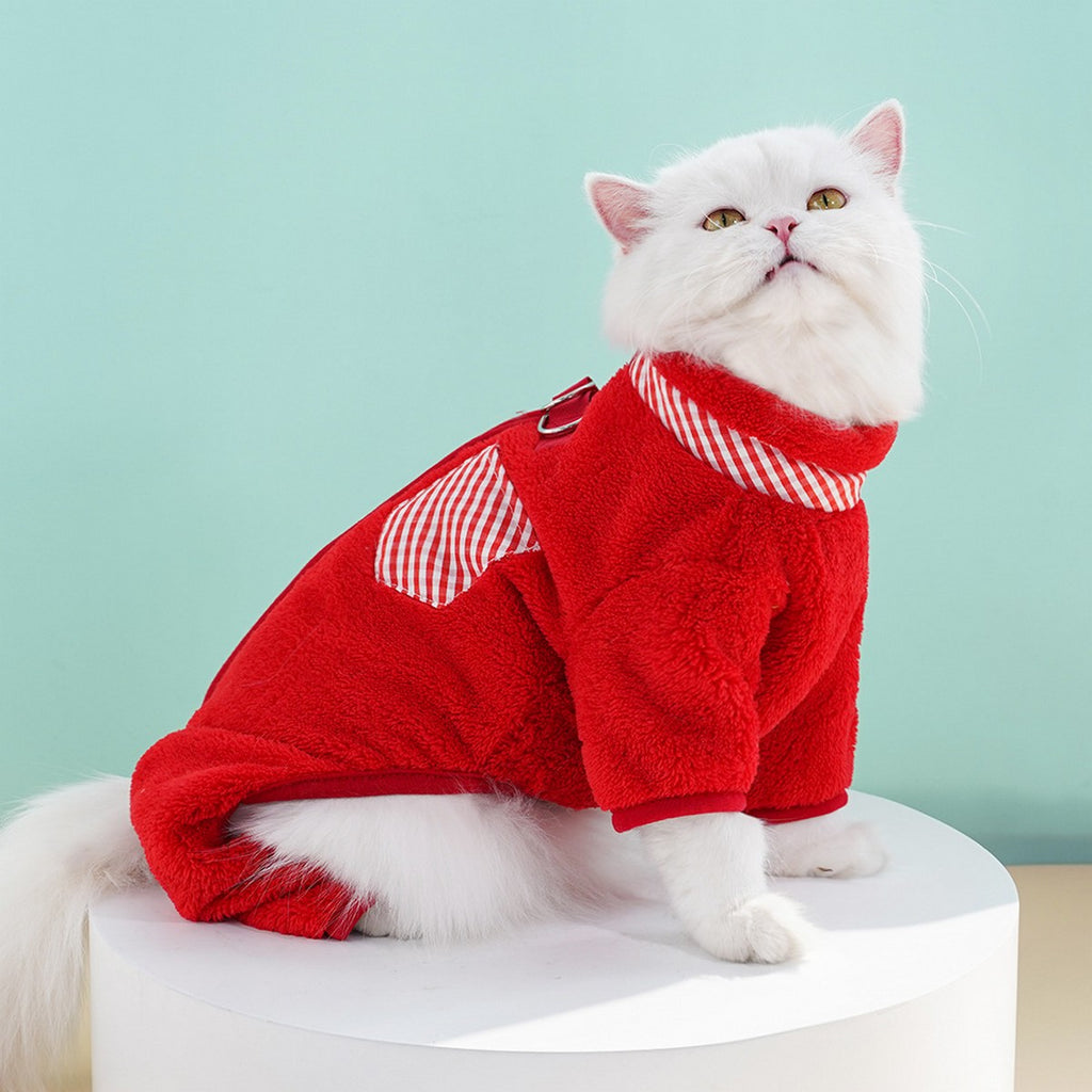 Pet Fleece Jumpsuit – Dog Cat Winter Outfit_CWMM11276