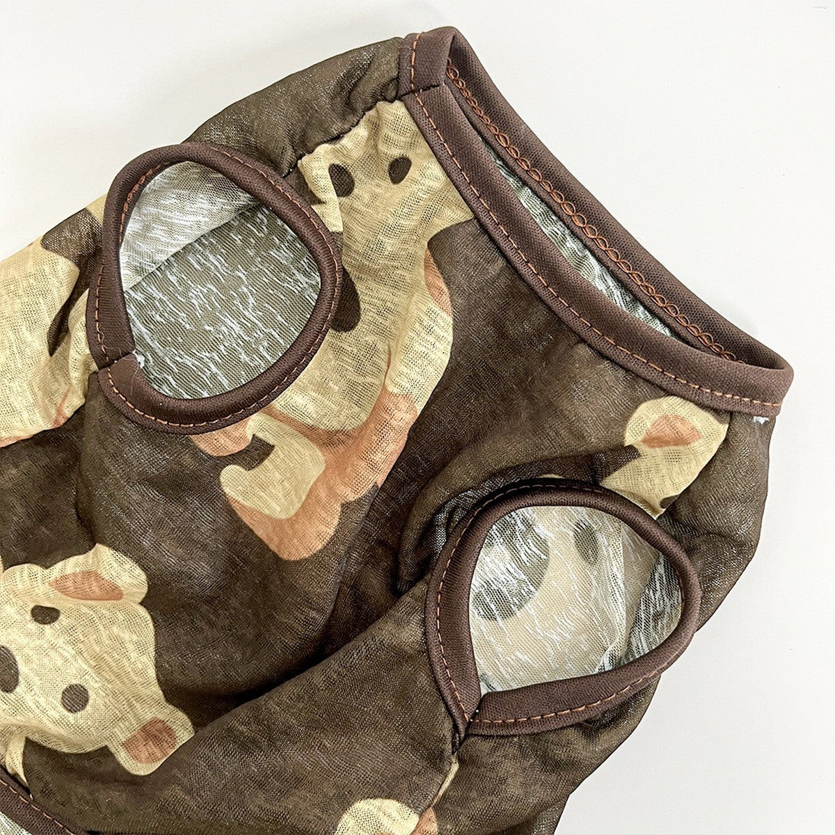 Large Dog Summer Vest  Bear Print Cooling Apparel_CWMM11135