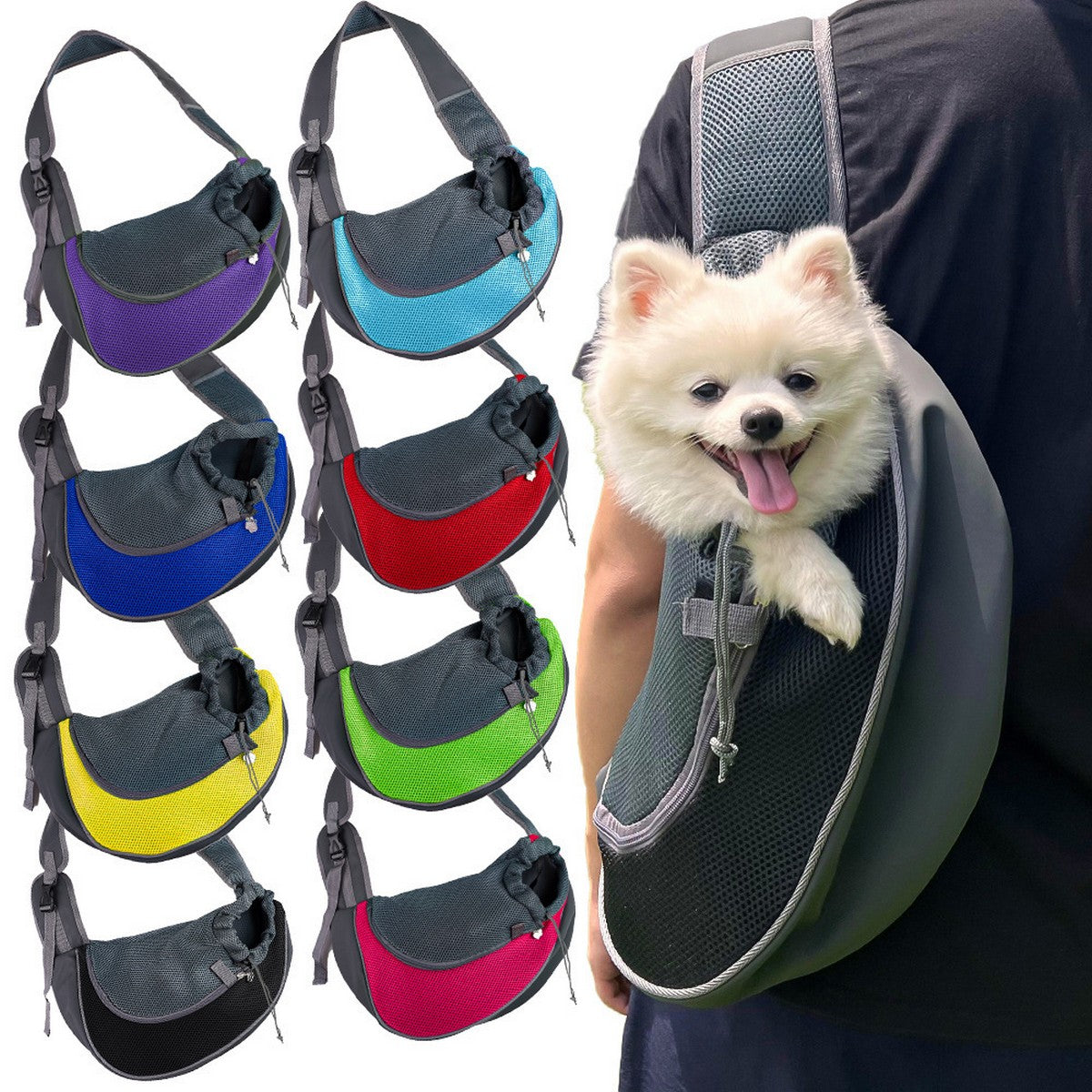 Breathable Mesh Cat & Dog Carrier_CWMM11133