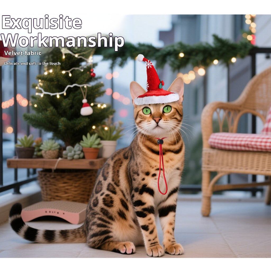 Festive Pet Costume – Creative Christmas Pet Hat_CWMM11352