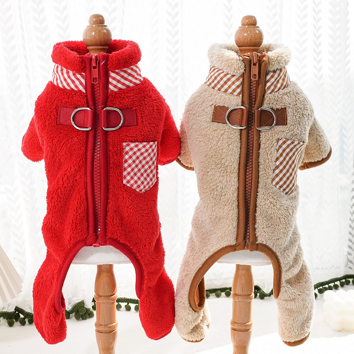 Pet Fleece Jumpsuit – Dog Cat Winter Outfit_CWMM11276