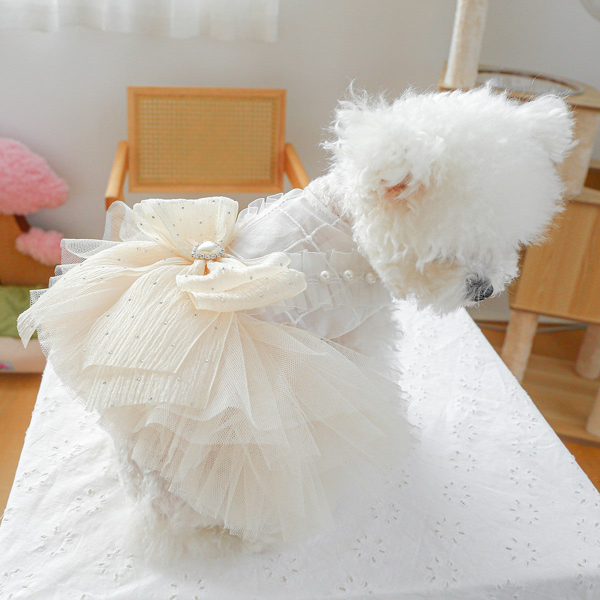 Pet Cozy Sissi Princess Wedding Skirt Dress_CWMM13041