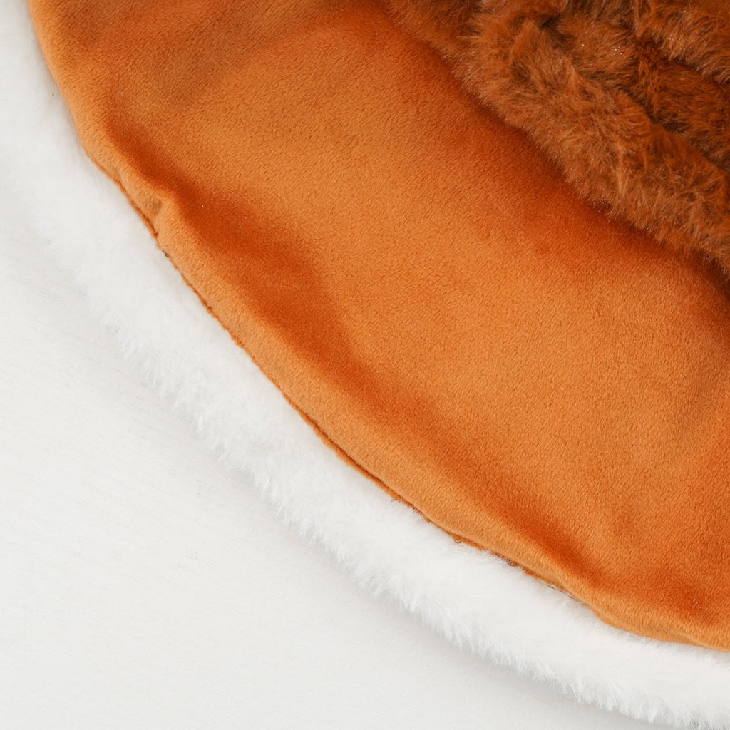 Tiger Plush Pet Cape – Warm Winter Cloak_CWMM11164